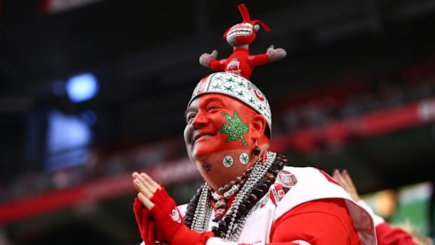 Buckeye fan, Mark J. Rebilas-USA TODAY Sports